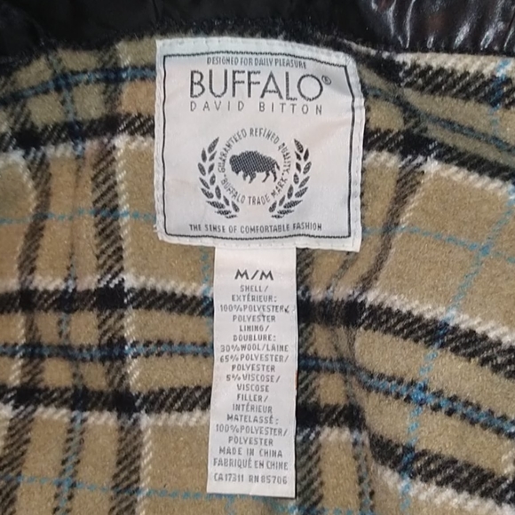 Buffalo mens black winter jacket medium - Picture 6 of 6